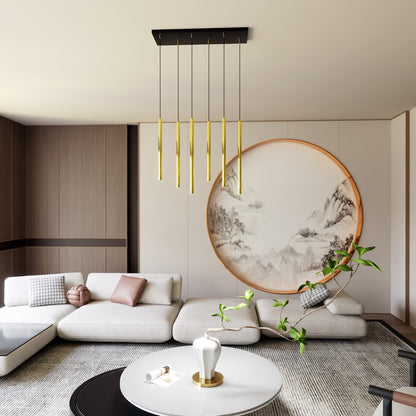 Selter 6 pendant light gold