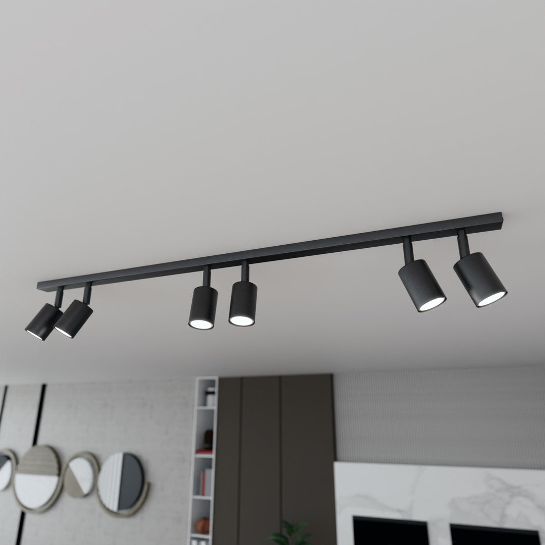 Flash 6 ceiling lamp black