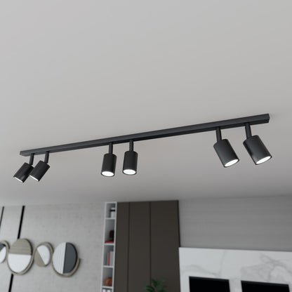 Flash 6 ceiling lamp black