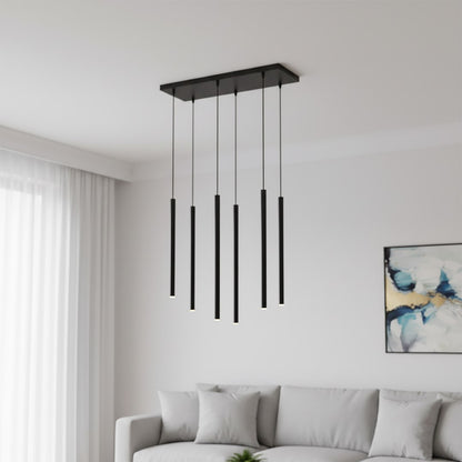 Selter 6 pendant light black