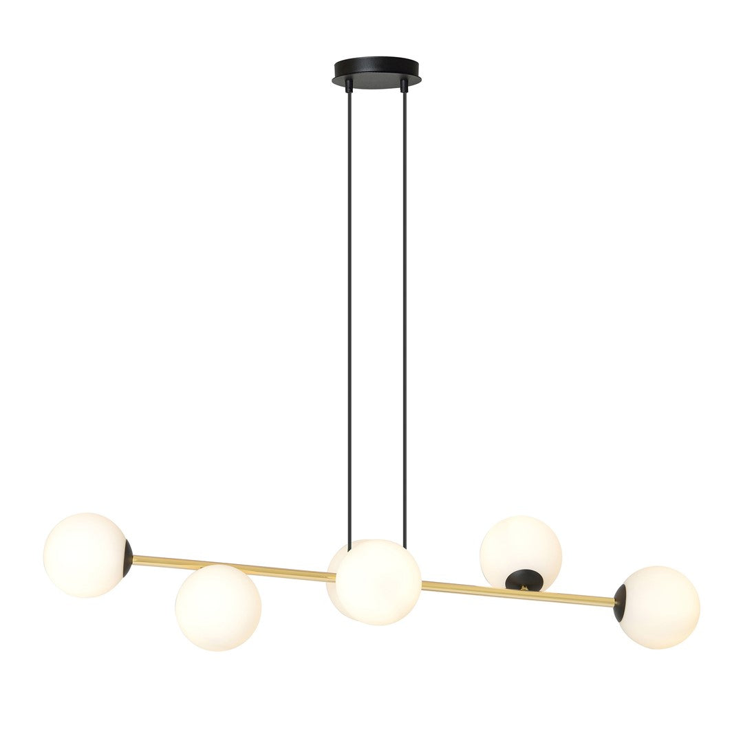 Gravity 6 pendant light black/gold