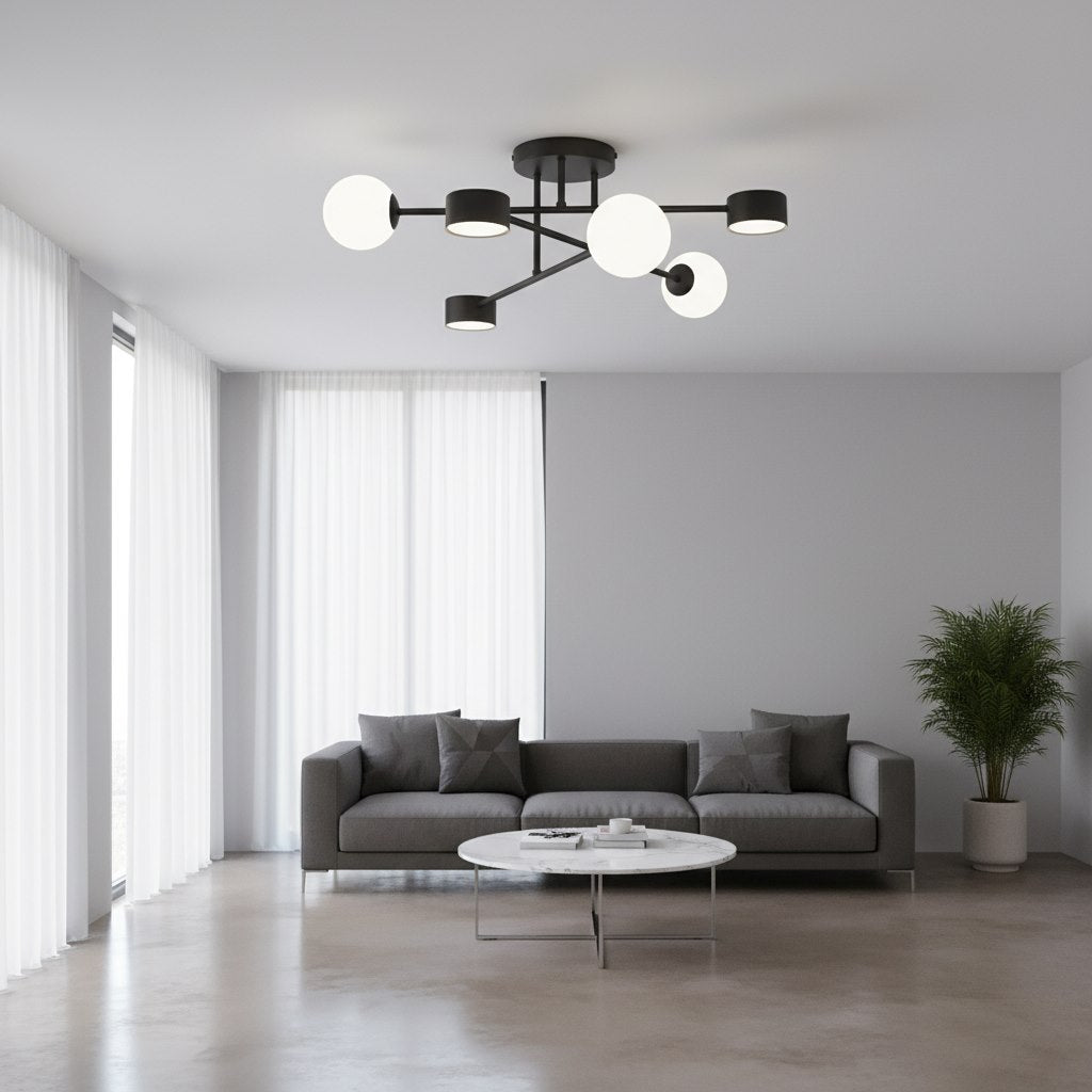Holon 6 ceiling lamp black