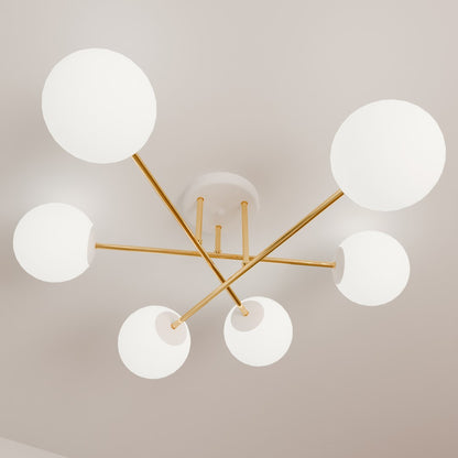 Magnum 6 ceiling lamp white/opal