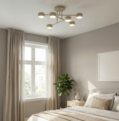 Halo 6 ceiling lamp mocha