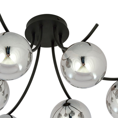 Boston 6 ceiling lamp black/graphite