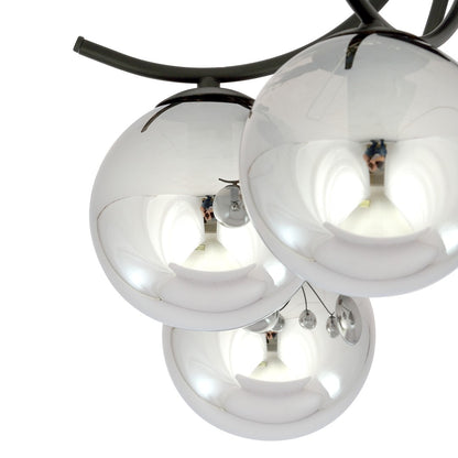 Boston 6 ceiling lamp black/graphite