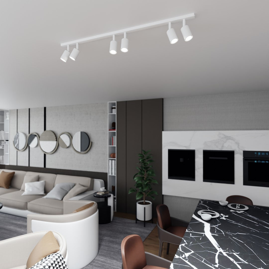 Flash 6 ceiling lamp white