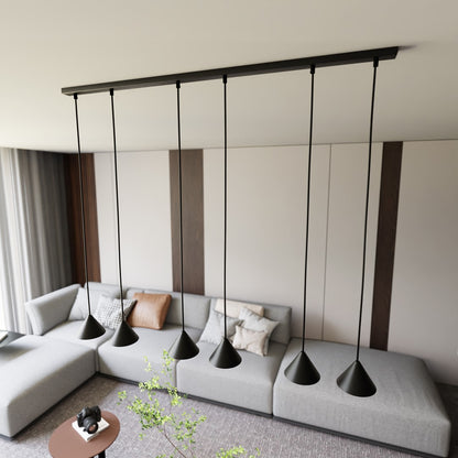 Elit 6 pendant light black/gold