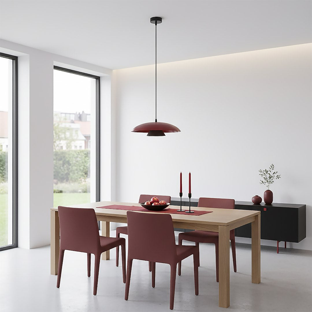 Babel 1 pendant light burgundy/black