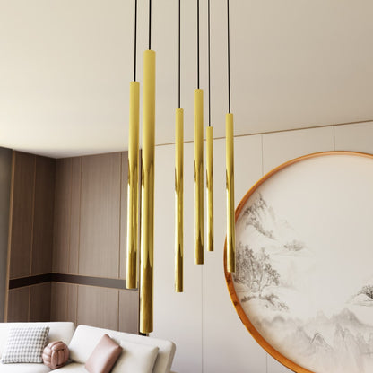 Selter 6 pendant light gold