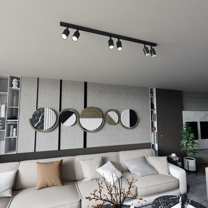 Flash 6 ceiling lamp black