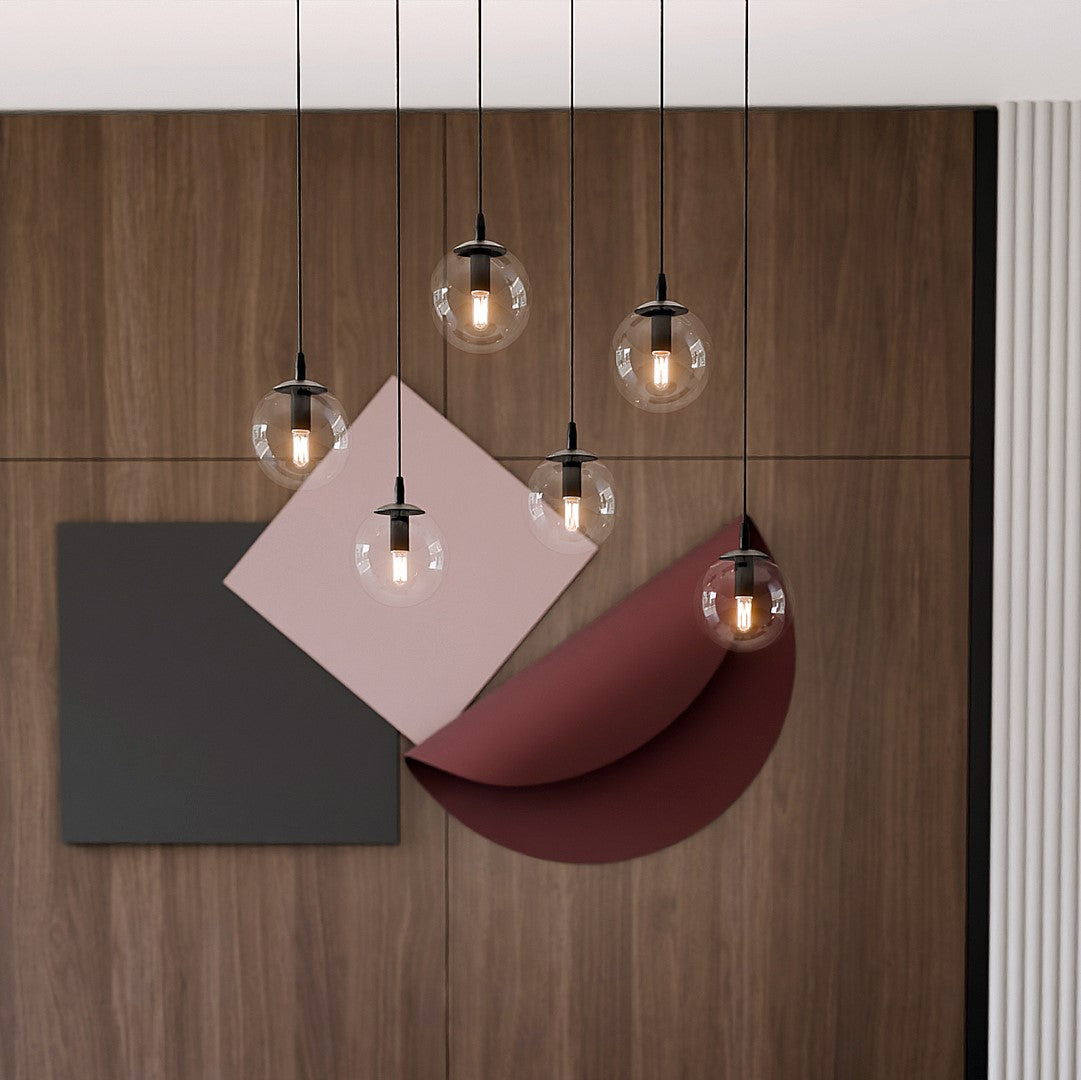 Cosmo 6 pendant light clear