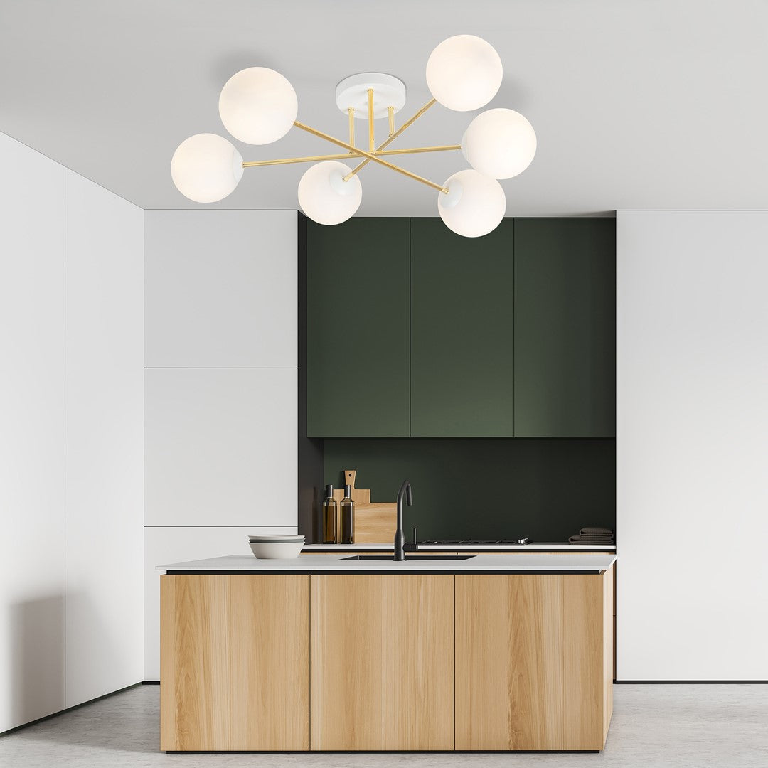 Magnum 6 ceiling lamp white/opal