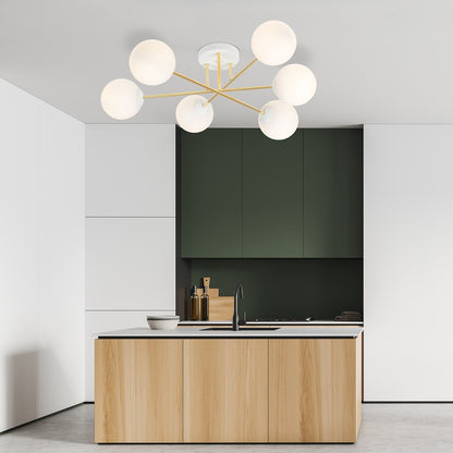Magnum 6 ceiling lamp white/opal