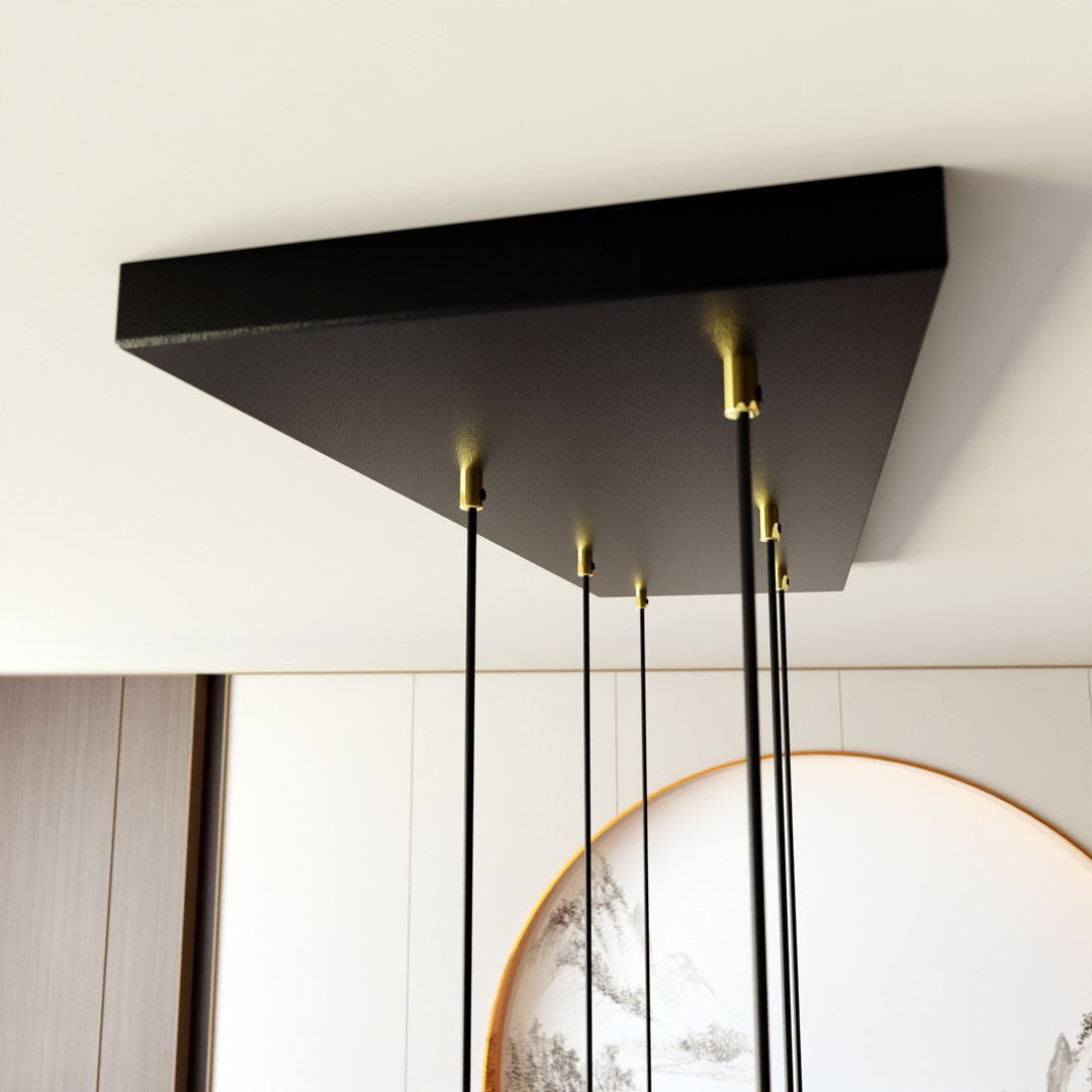 Selter 6 pendant light gold