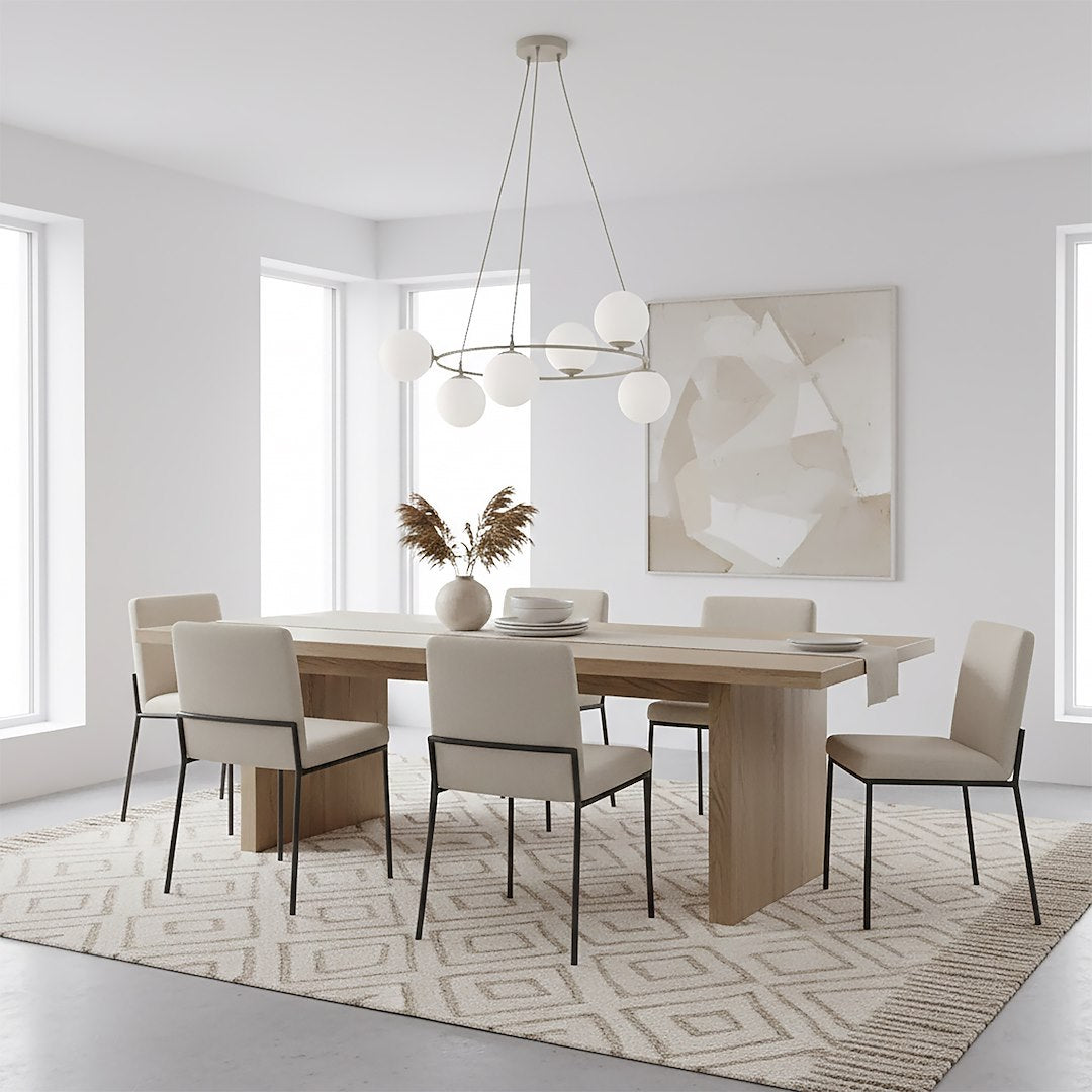 Azura 6 pendant light mocha/opal
