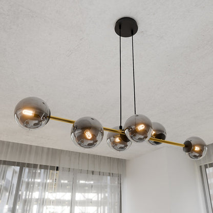 Gravity 6 ceiling lamp black/graphite