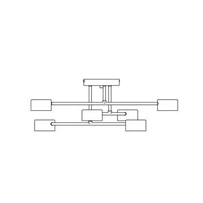 Halo 6 ceiling lamp black