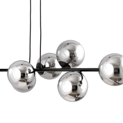 Rossi 6 pendant light black/graphite