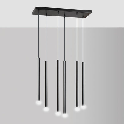 Selter 6 pendant light black