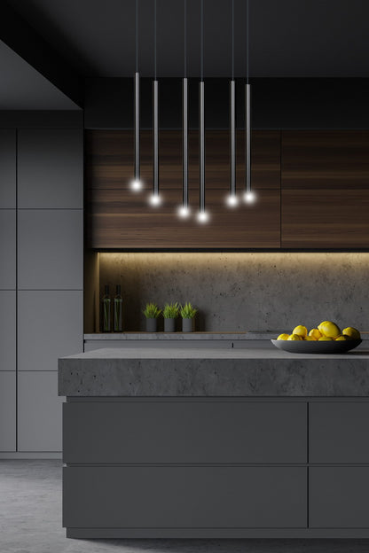 Selter 6 pendant light black