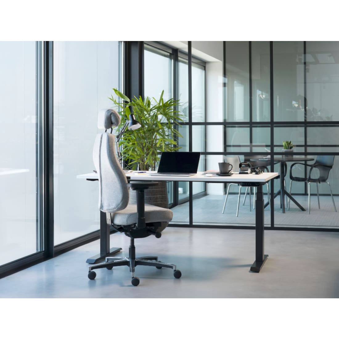 Sit And Move Therapod X Compact Light Grey - Office Chair Wool Felt Fenice
