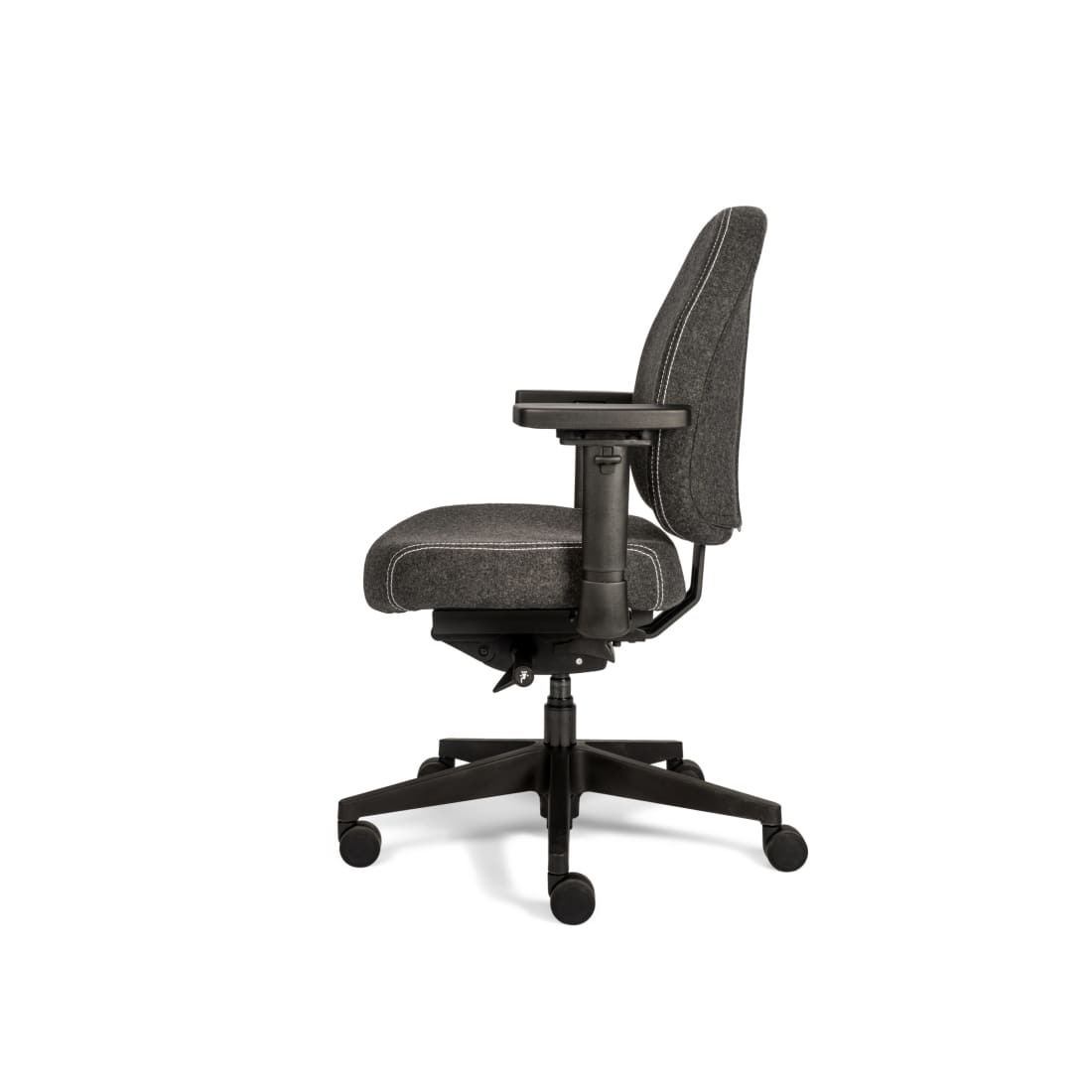 Sit And Move Therapod X Compact Dark Grey - Office Chair Wool Felt Fenice