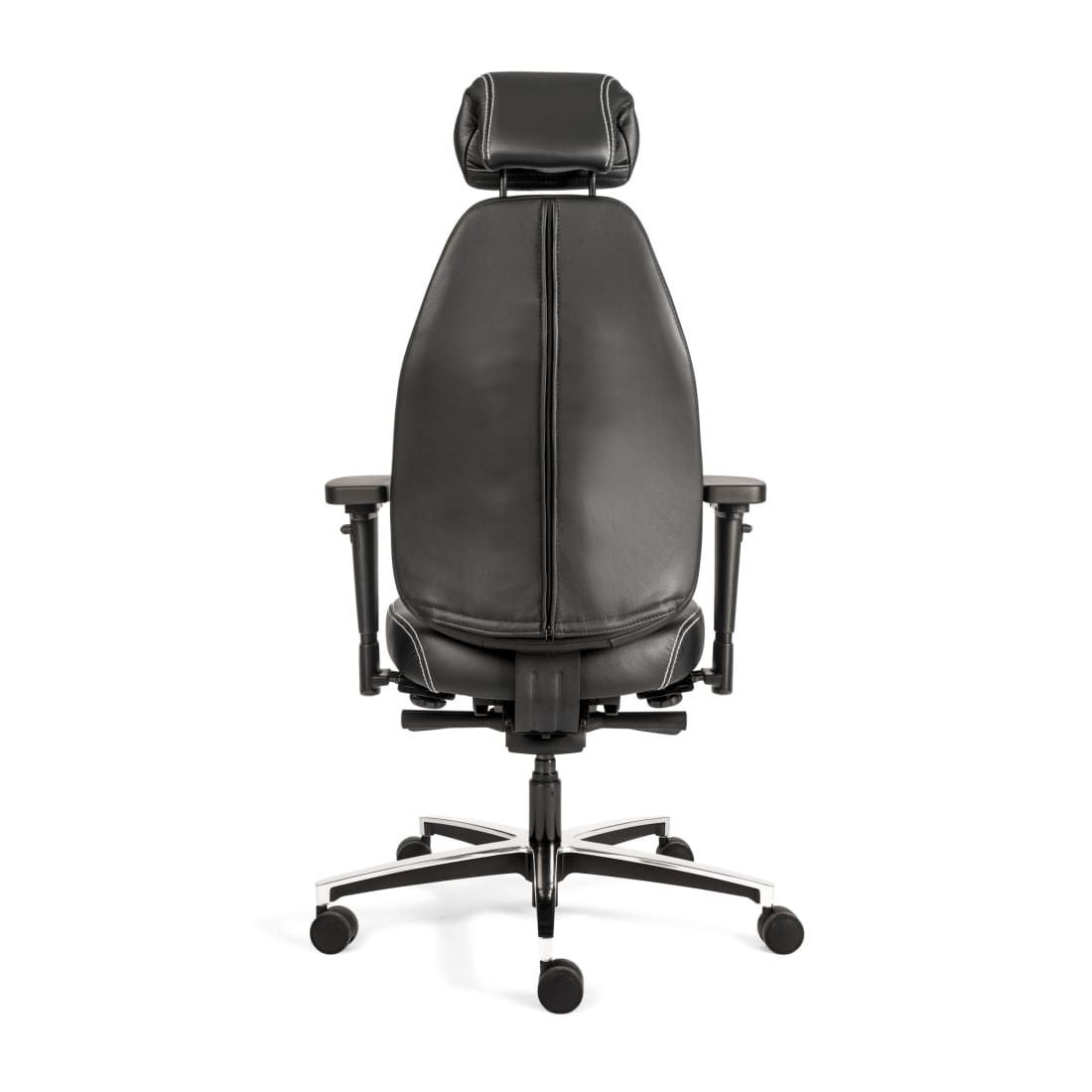 Sit And Move Therapod X Headrest - Office Chair in Black Leather