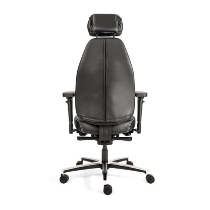 Sit And Move Therapod X Headrest - Office Chair in Black Leather