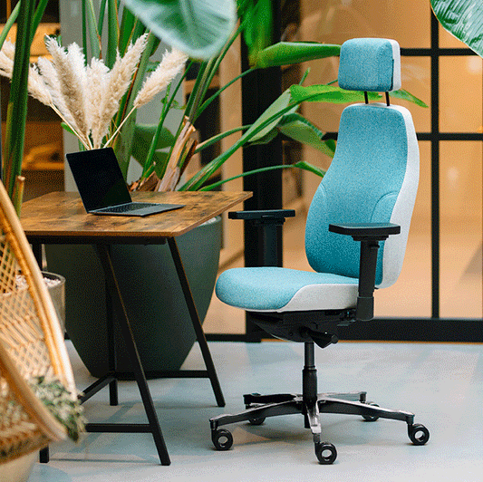 Sit And Move Therapod X2 Olive - Office Chair Facet Wool Olive/Ash Grey