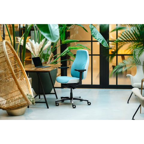 Sit And Move Therapod X2 Azure - Kontorstol Facet Uld Azure/Askgrå