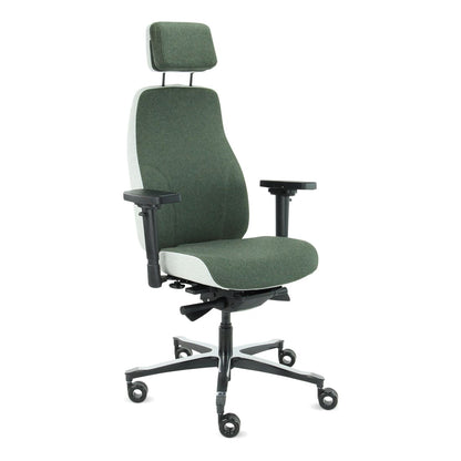 Sit And Move Therapod X2 HR Headrest Olive - Office Chair Facet Wool Olive/Ash Grey