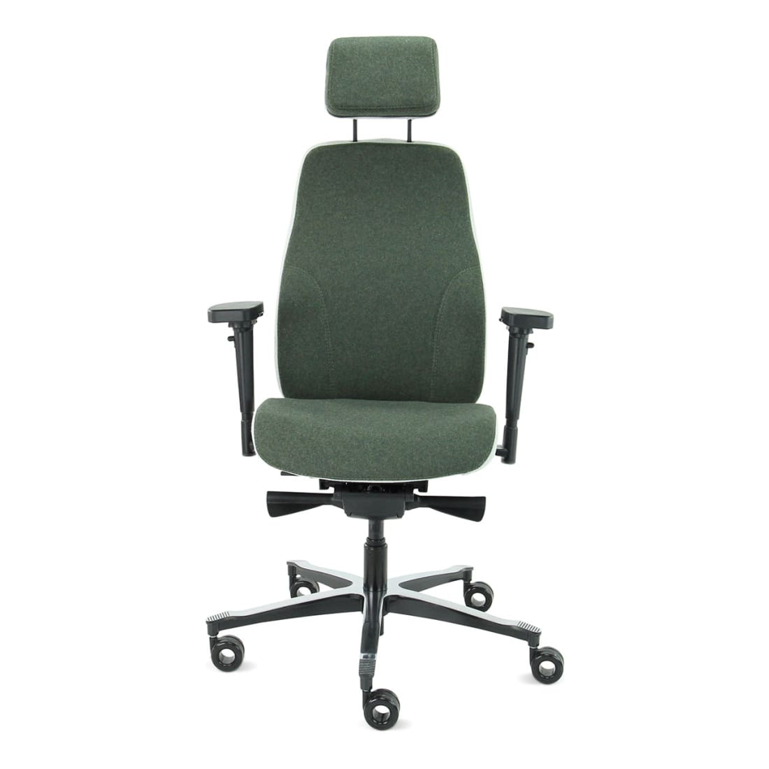 Sit And Move Therapod X2 HR Headrest Olive - Office Chair Facet Wool Olive/Ash Grey