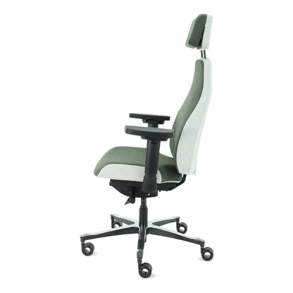 Sit And Move Therapod X2 HR Headrest Olive - Office Chair Facet Wool Olive/Ash Grey