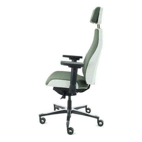 Sit And Move Therapod X2 HR Hovedstøtte Oliven - Kontorstol Facet Uld Oliven/Askgrå