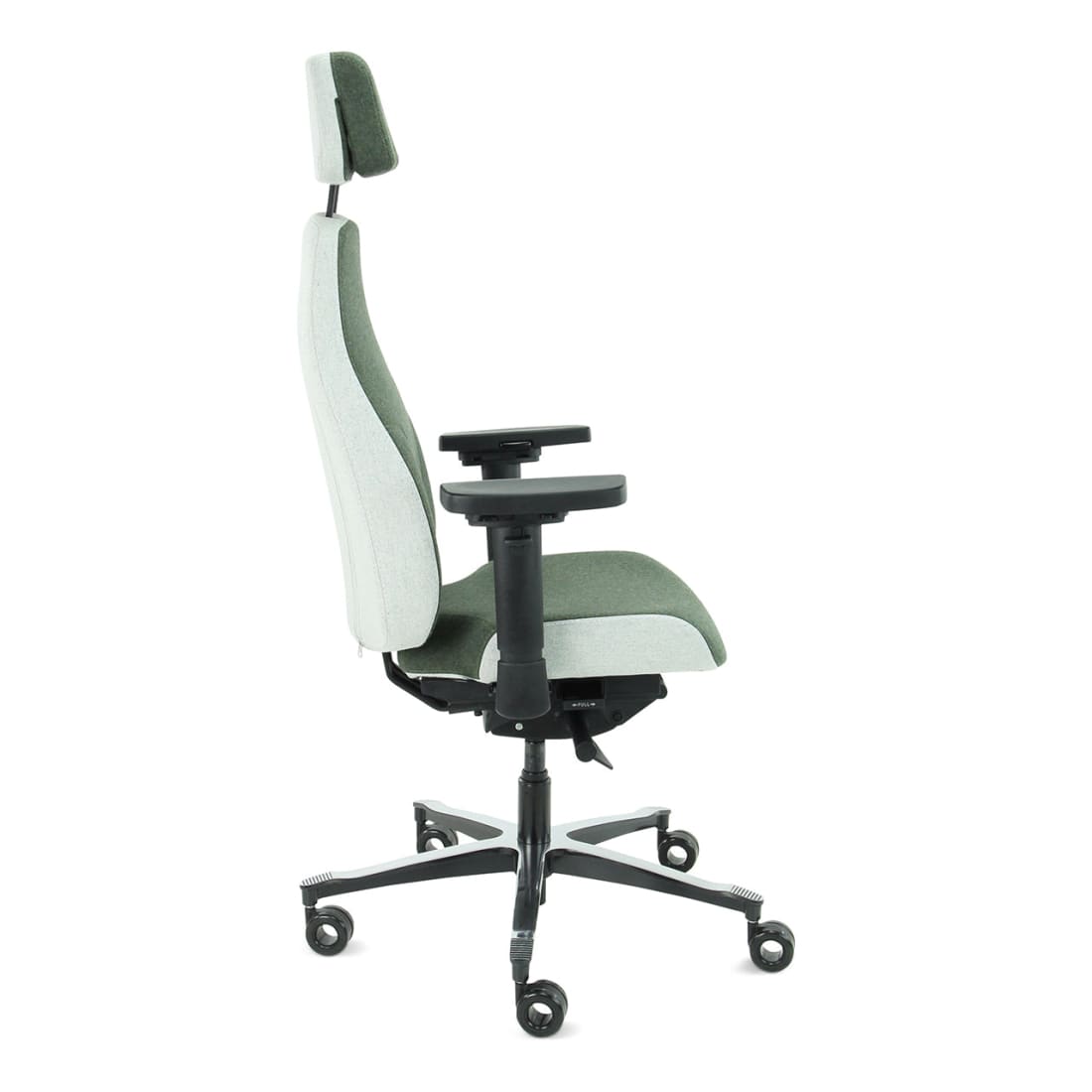 Sit And Move Therapod X2 HR Headrest Olive - Office Chair Facet Wool Olive/Ash Grey