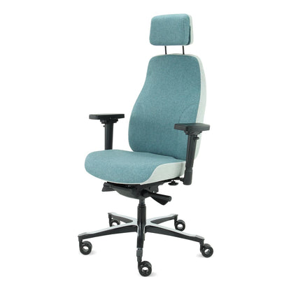 Sit And Move Therapod X2 HR Headrest Azure - Office Chair Facet Wool Azure/Ash Grey
