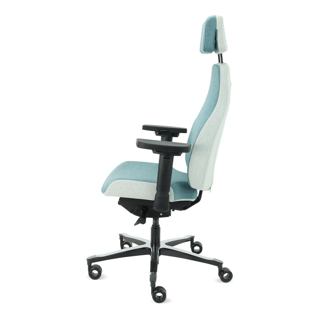 Sit And Move Therapod X2 HR Headrest Azure - Office Chair Facet Wool Azure/Ash Grey