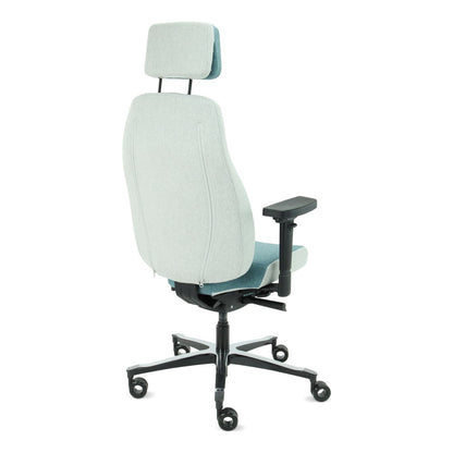 Sit And Move Therapod X2 HR Headrest Azure - Office Chair Facet Wool Azure/Ash Grey