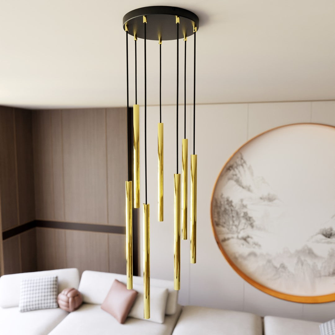 Selter 7 premium pendant light gold