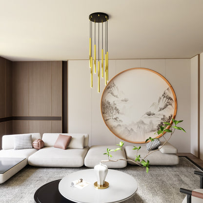 Selter 7 premium pendant light gold