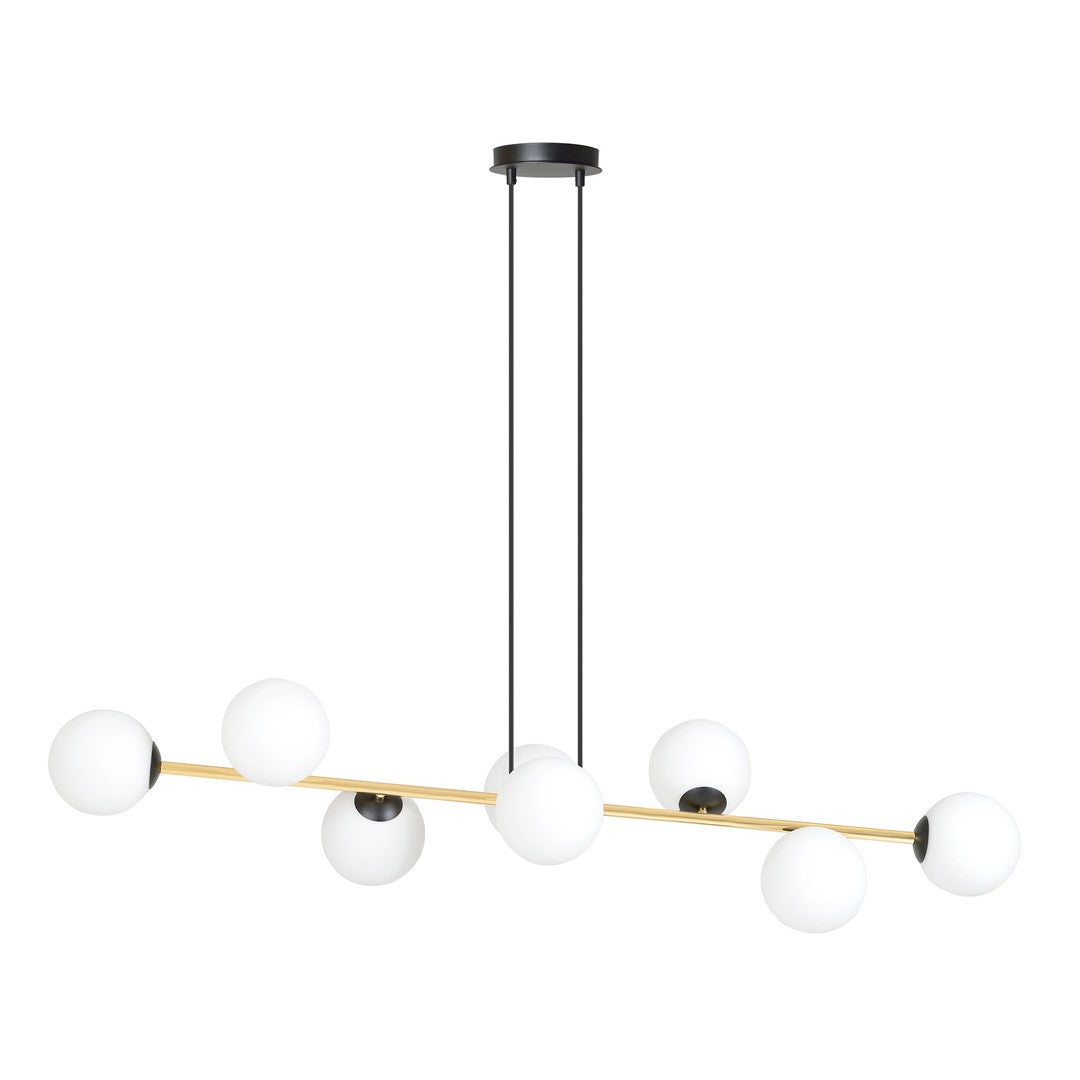 Gravity 8 pendant light black/opal