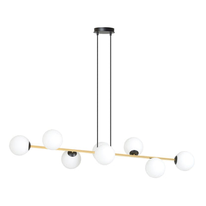 Gravity 8 pendant light black/opal