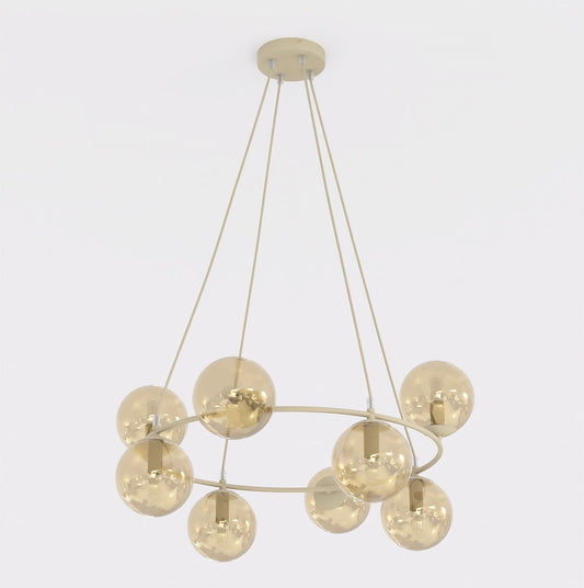 Azura 9 pendant lamp mocha/amber