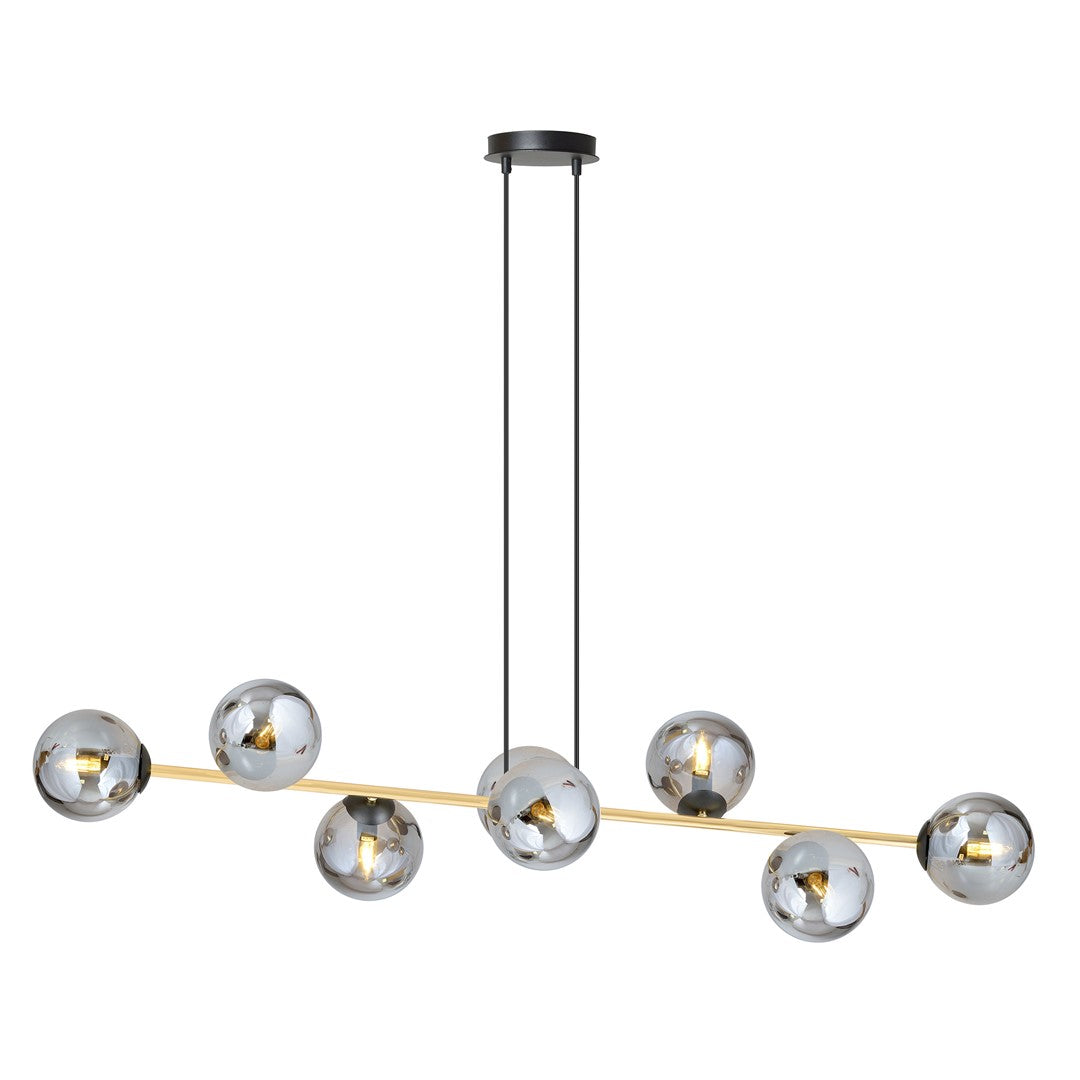 Gravity 8 ceiling lamp black/graphite