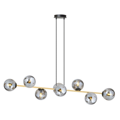 Gravity 8 ceiling lamp black/graphite