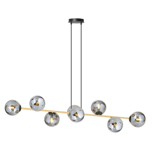 Gravity 8 ceiling lamp black/graphite