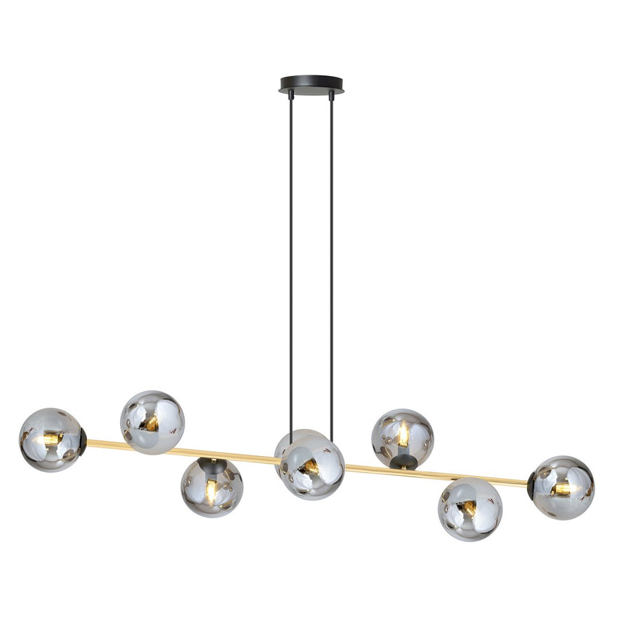 Gravity 8 ceiling lamp black/graphite