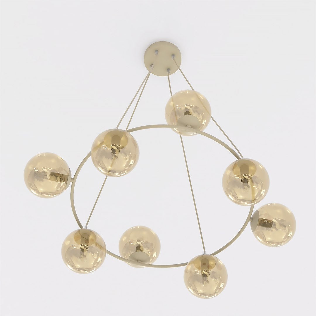 Azura 9 pendant lamp mocha/amber