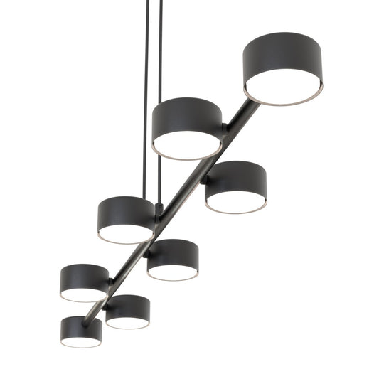 Megara 8 pendant light black